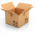 An open shipping box
